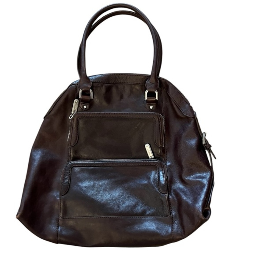 Cole Haan Dark Brown Leather Shoulder Bag